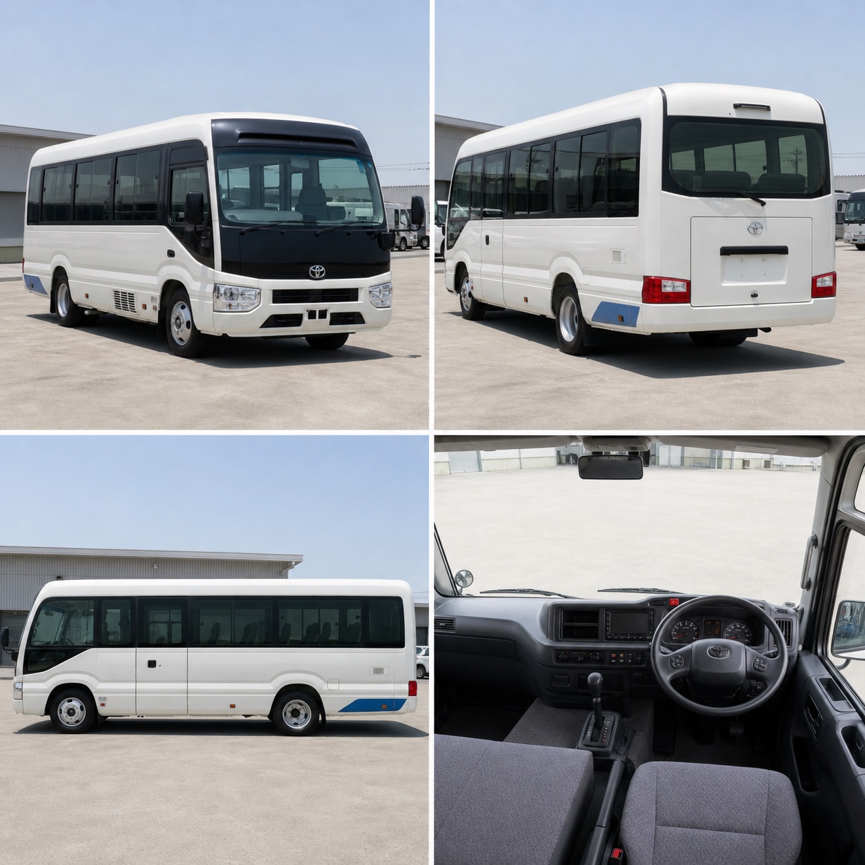2022 Toyota Coaster front view
